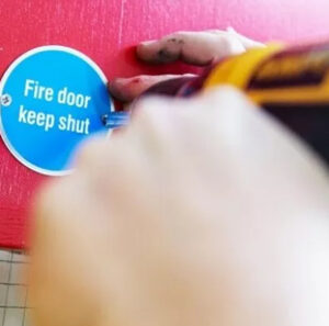 maintain a fire door